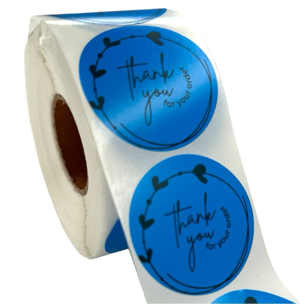 Pack of 100 Stickers 2in thank you for your order Stickers Packaging Supplies - Picture 2 of 6
